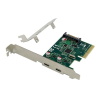 POWERTECH κάρτα επέκτασης PCIe σε 2x USB-C ST614